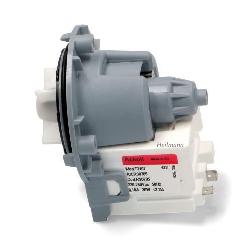 Mosógép leeresztő szivattyú # (eredeti, Askoll) Zanussi - Electrolux - AEG - Samsung - Whirlpool - Indesit - LG mosógépekhez (univerzális, hátul sarus) #