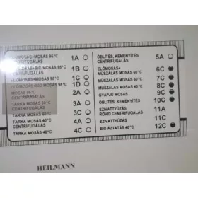   Energomat kapcsolótábla felirat 12 programos #(csak az alsó képen lévő, vaj színű kapható)#