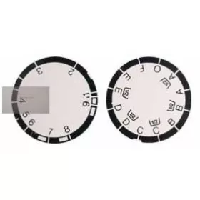 Energomat kapcsológomb felirat szám + betű 9 prg