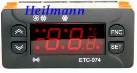 Elitech digitális hűtésvezérlő ID 974 helyett  2 NTC ETC-97