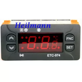   Elitech digitális hűtésvezérlő ID 974 helyett  2 NTC ETC-97
