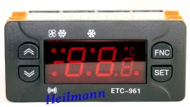 Elitech digitális hűtésvezérlő ID 961 helyett  1 NTC ETC-961