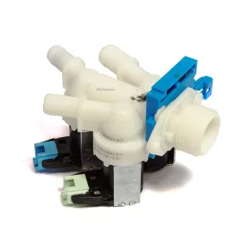   Zanussi - Electrolux - AEG mosógép 3 utas 180° mágnesszelep 4055017182 # (gyári, BITRON áramlásmérő) 132518810, 1325188108.  Ø13MM - Ø11MM. #