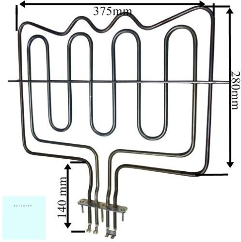 Zanussi - Electrolux - AEG sütő fűtőtőbetét felső 1000/1900 W  230V 8996619265029 ; 3302442045