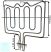 Zanussi - Electrolux - AEG sütő fűtőtőbetét felső 1000/1900 W  230V 8996619265029 ; 3302442045