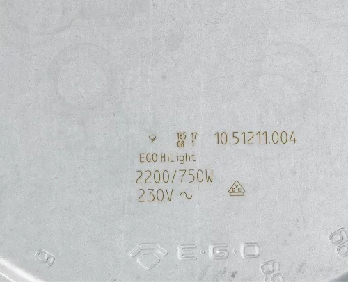 Zanussi - Electrolux - AEG  Bosch-Siemens fűtőtest kerámialapos főzőlap 2200/750W Ø210mm - EGO 10.51211.004 # C00277779 WHIRLPOOL/INDESIT #