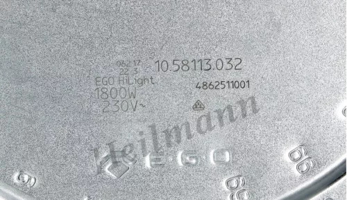 Kerámialapos fűtőtest 1800W Ø200+180mm - EGO 10.58113.032 # 3740636216 , 481231018889, 1058113032,  00647881, 647881 #