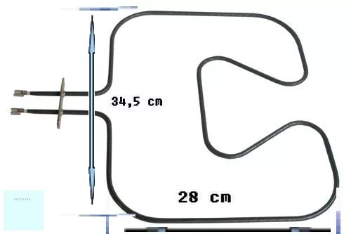 Zanussi - Electrolux - AEG sütő fűtőbetét alsó 1000W  3570338040 #  gyári 3570338016, 3581909599 Pl.: ZOB882QX ,ZHM753 #
