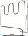 Zanussi - Electrolux fűtőtest alsó 1000 W 230 V 3570038-06/1# ZHM76 eredeti, gyári#
