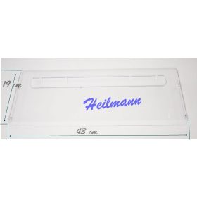   Zanussi - Electrolux - AEG hűtő fagyasztó rekesz ajtó (felső) 429X188mm 2064294024 # Pl.: ZFU19400WA ; ZFU719EW #