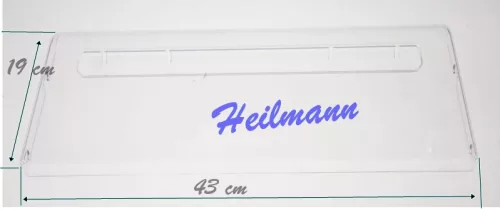 Zanussi - Electrolux - AEG hűtő fagyasztó rekesz ajtó (felső) 429X188mm 2064294024 # Pl.: ZFU19400WA ; ZFU719EW #