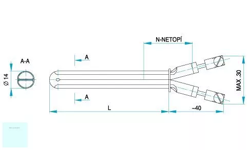 Electrolux - AEG Bojler fűtőbetét 800W # 282019CCK, 282019CKT, 50266833008, 50272298006, 95X0068 #