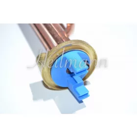   Olasz bojler fűtőbetét sima (peremes) 2500W # (kemény forrasztással - réz, anódcsonkkal) #