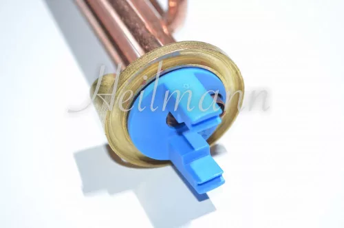 Olasz bojler fűtőbetét sima (peremes) 2500W # (kemény forrasztással - réz, anódcsonkkal) #