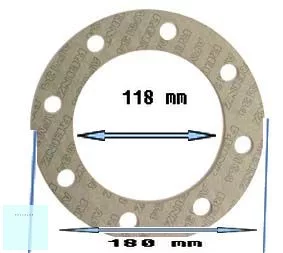 Hajdu bojler zárólap tömítés klingerit 250-300 L 6251373002 # 1251373002 STA 200 300 Sztea típusokhoz,  zárófedél tömítés180x118x3 mm. #