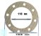Hajdu bojler zárólap tömítés klingerit 250-300 L 6251373002 # 1251373002 STA 200 300 Sztea típusokhoz,  zárófedél tömítés180x118x3 mm. #