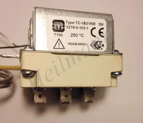 Hőmérséklet korlátozó 5278-0-103-1 250°C # fritőz, Cseh hőtárolós kályha  3 fáz. #