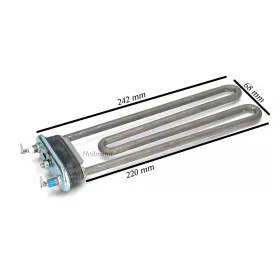   Whirlpool mosógép fűtőbetét lyukas egyenes 230V 2050W # (hővédelemmel) univerzális Thermowatt (HOSSZ: 236X190MM.) Eu. gyárt. 017UN #