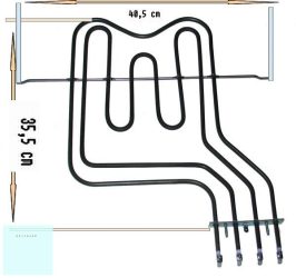 Fagor sütőbetét 230 V 2700 W 1169/1172 felső fűtőbetét eredeti, gyári ( 2000 + 700W ) 95X1218 ; CA50023A6 ; AS0015961