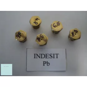   Gáztűzhely fúvóka garnitúra   Indesit     Pb gázhoz    ( menet átmérő 7 mm régi típus )