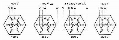 Kazán fűtőbetét 3x2000W  6/4"  L= 400mm + tömítés 