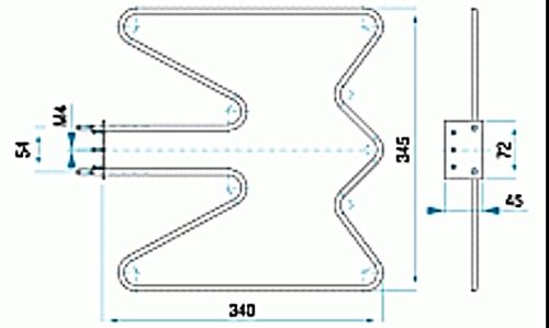 Villanytűzhely sütőbetét   230 V  1550W Koncsár
