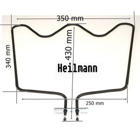   Whirlpool - Ignis sütő fűtőbetét 1150 W 481225998421 # alsó fűtőszál 480121101147 Indesit C00311591 Pl.: AKS201WH #