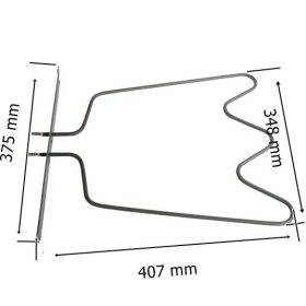   Whirlpool - Ignis sütő fűtőbetét alsó fűtőszál 1150W 481925928948, C00344922,# IKEA - BAUKNECHT - Indesit gyári Pl.: AKP711 #