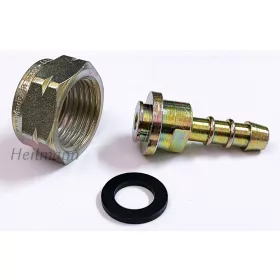   Gáztűzhelyhez PB egyenes gázanya BM 1/2"x 9 mm balos (acél)