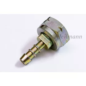   Gáztűzhelyhez PB egyenes gázanya BM 1/2"x 9 mm balos (acél)