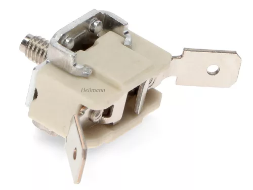 Villany tűzhelysütő hővédő klixon 318 C fokig 5232105000 # (eredeti) DELONGHI gőzkazán termosztát, csavaros felfogatással 13,5A #