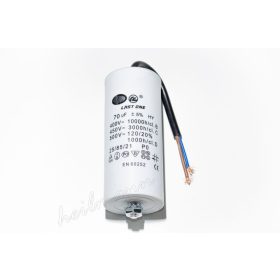 Kondenzátor 450 V 70,0 MF kábel+csavar  Ø50x120mm.
