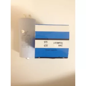 Kondenzátor 450 V 100.0 MF sarus+csavar Ø55x120mm.