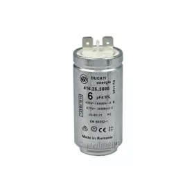   Kondenzátor fémházas 6µF. 416253880 # DUCATI, ELECTROLUX / AEG szárítógép 1256418102 #