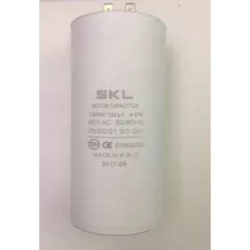 Kondenzátor 120µF.  450V sarus+csavar Ø60x120mm.