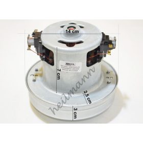   Porszívó motor kicsi 2000W univerzális, fémházas # magasság: 120MM, Ø130MM. 2000W, 230V, 50HZ. (023)#