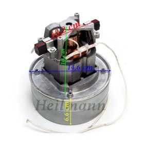   Porszívó motor 1200W univerzális # (HOOVER-MIELE-ROWENTA) magasság: 160MM, Ø144MM. 1200W, 230V, 50HZ. (041) #