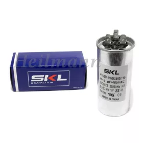 Klíma kondenzátor 40+5µF, 450V, 50-60Hz. Ø50x110mm.