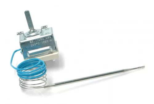 Indesit - Ariston sütő szabályzó 280°C  C00082365 # WHIRLPOOL tűzhely szabályzó 482000022711 eredeti, EGO. 55.17052.090 kapilláris cső: 850MM. #